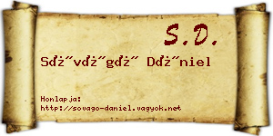 Sóvágó Dániel névjegykártya